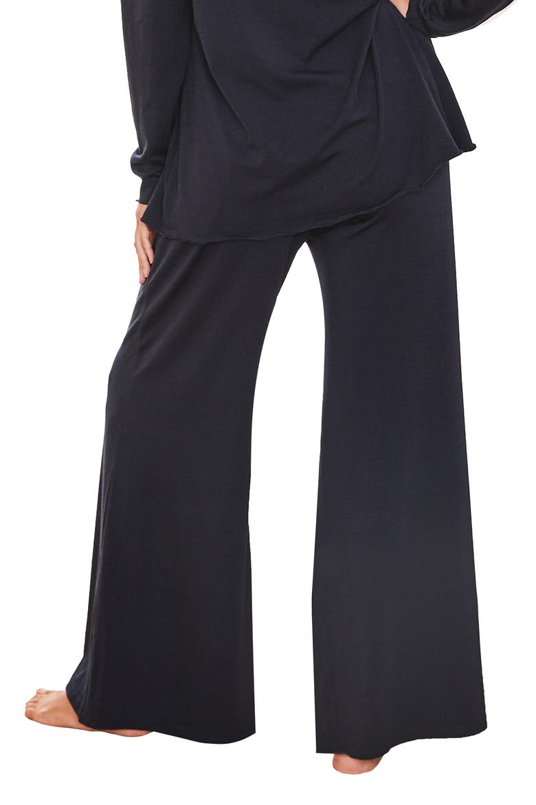 Debra Wide Leg Maternity Pants, Alternate, color, NAVY