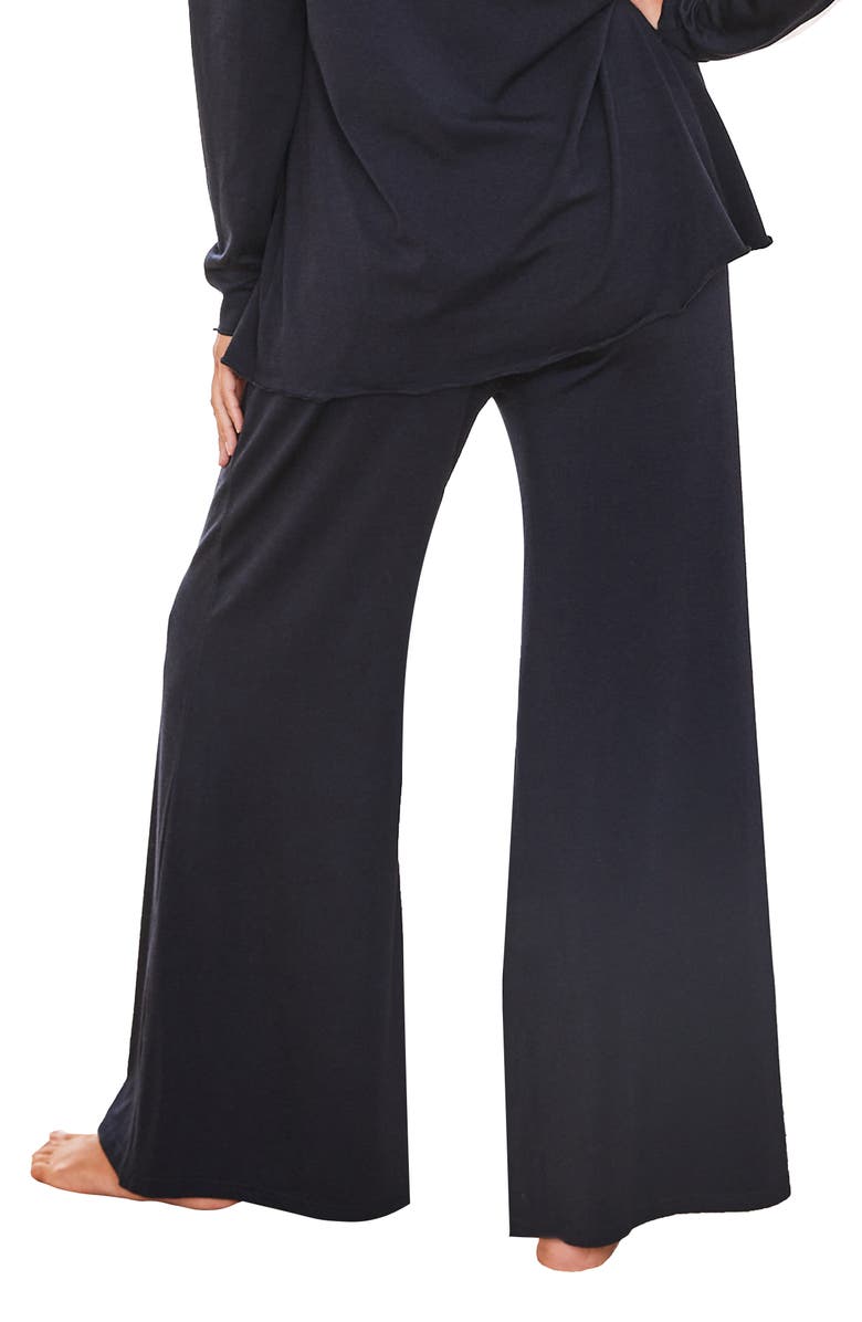 Angel Maternity Debra Wide Leg Maternity Pants, Alternate, color, Navy