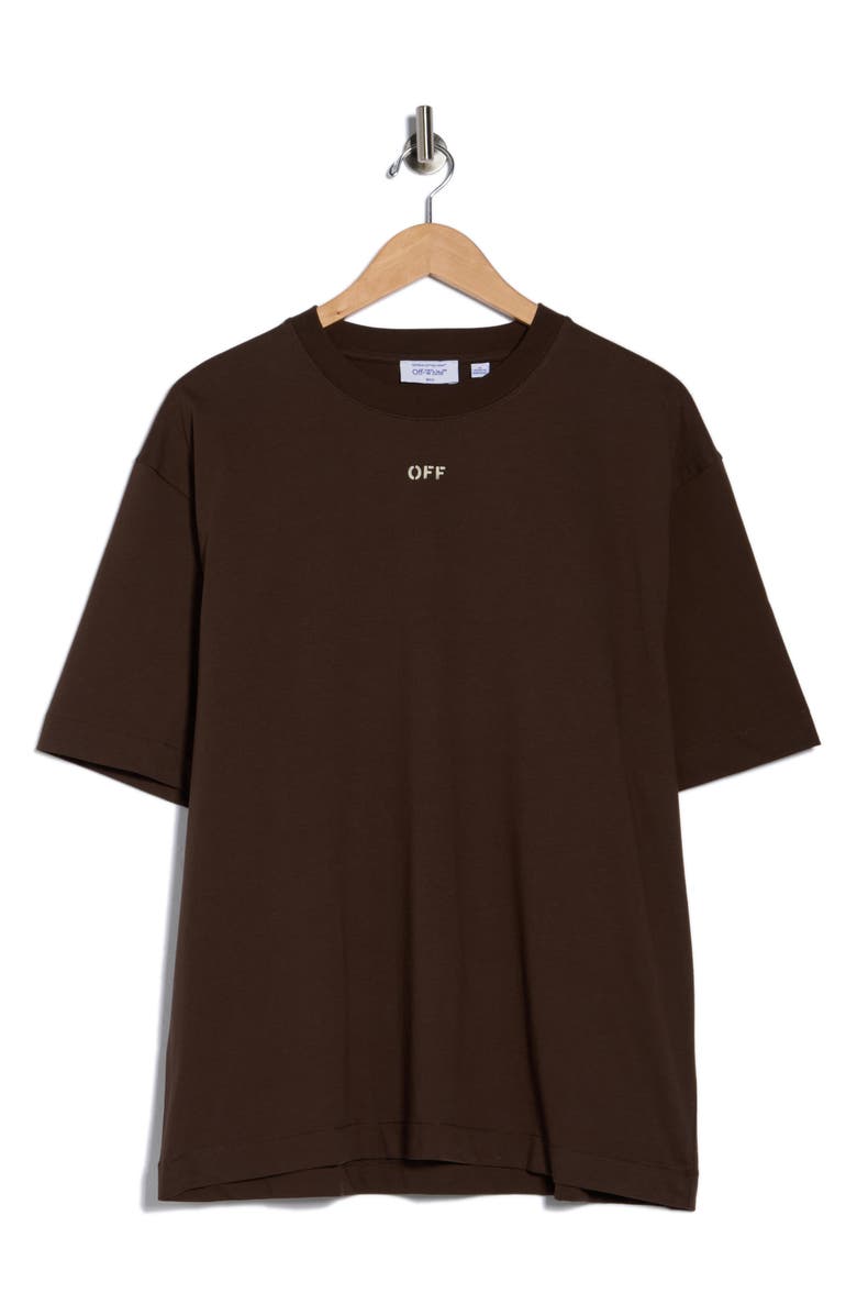 Off-White Martyrdom Arrow Skate Graphic T-Shirt, Main, color, Chocolate-Crme Brulee
