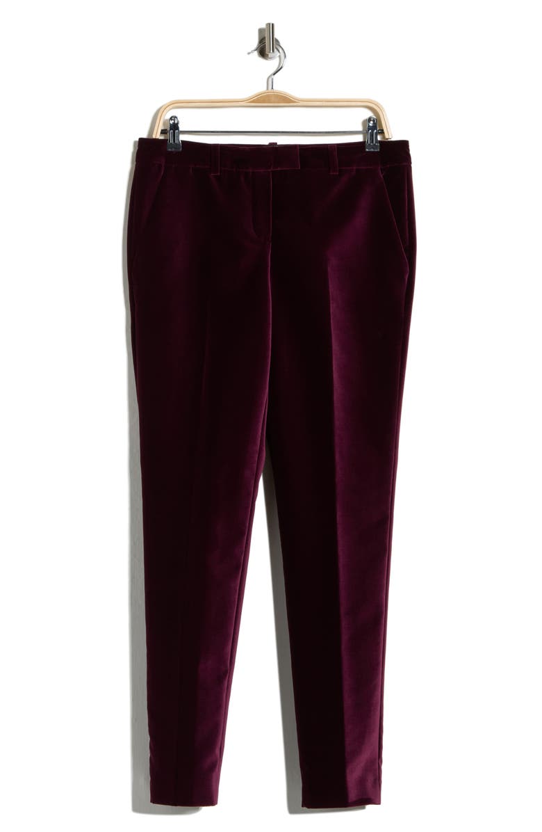 Longchamp Straight Leg Pants, Main, color, Plum