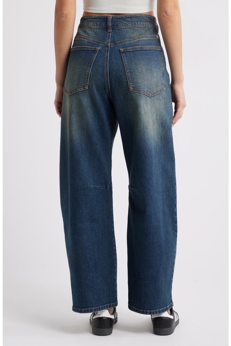 Horseshoe High Waist Barrel Jeans, Alternate, color, ILARIA