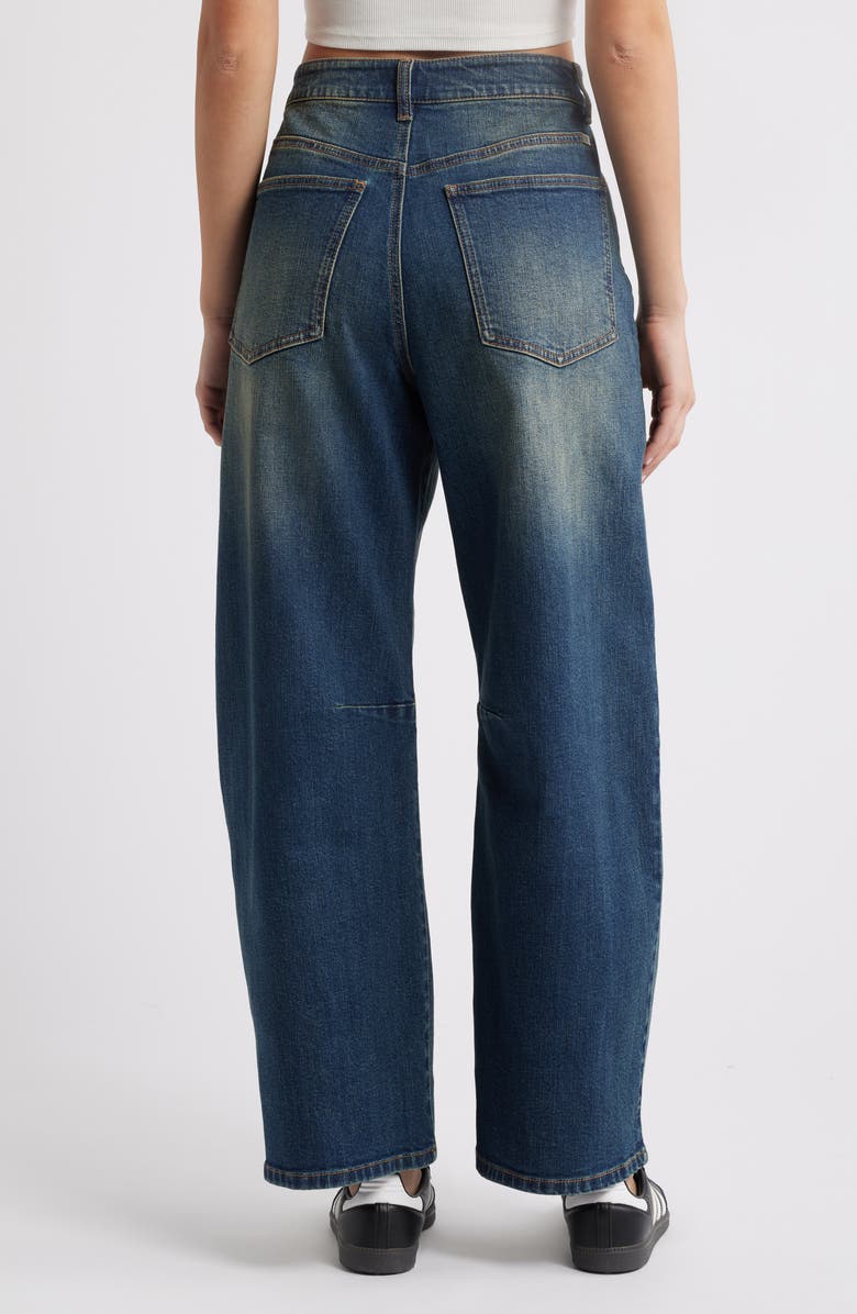 1822 Denim Horseshoe High Waist Barrel Jeans, Alternate, color,