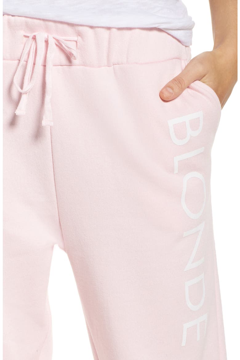 Blonde Jogger Pants, Alternate, color, PINK
