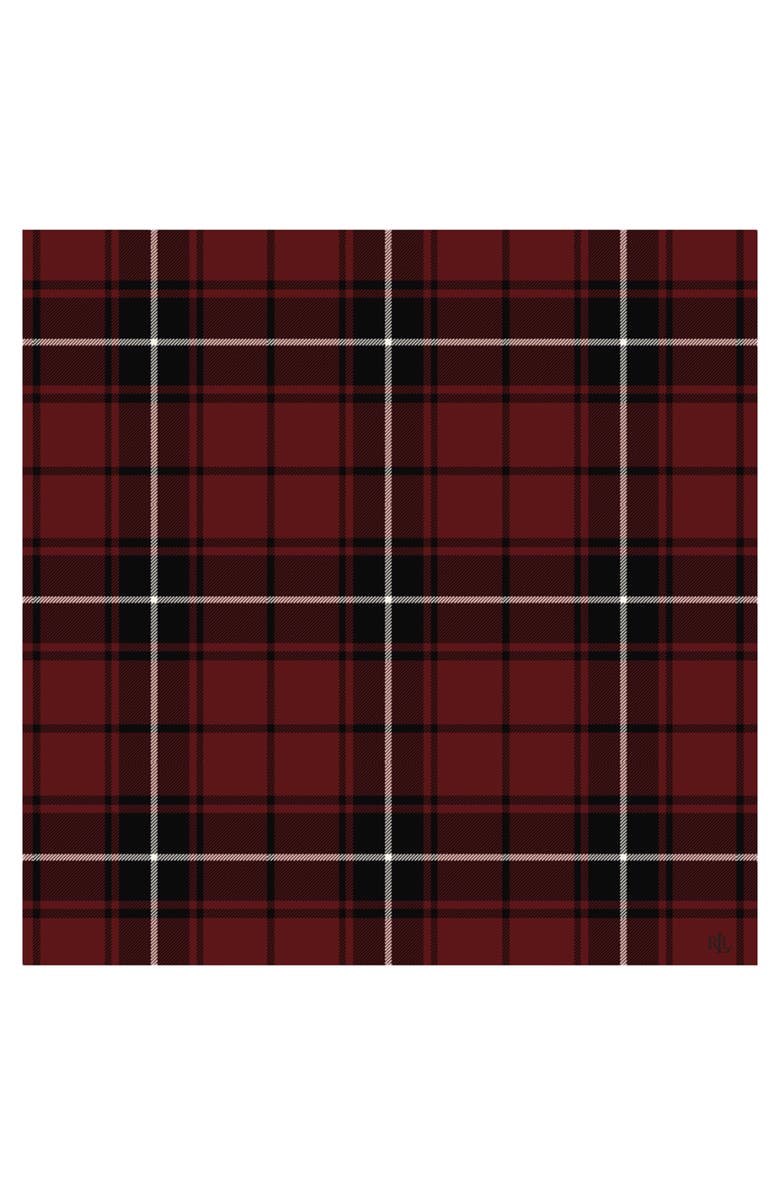 ZZDNU Lauren Ralplh Lauren Light Weight Woven Square Scarf, Alternate, color, Red Plaid