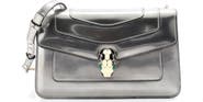 Pre-Owned Bvlgari Serpenti Forever Shoulder Bag Metallic Leather Small