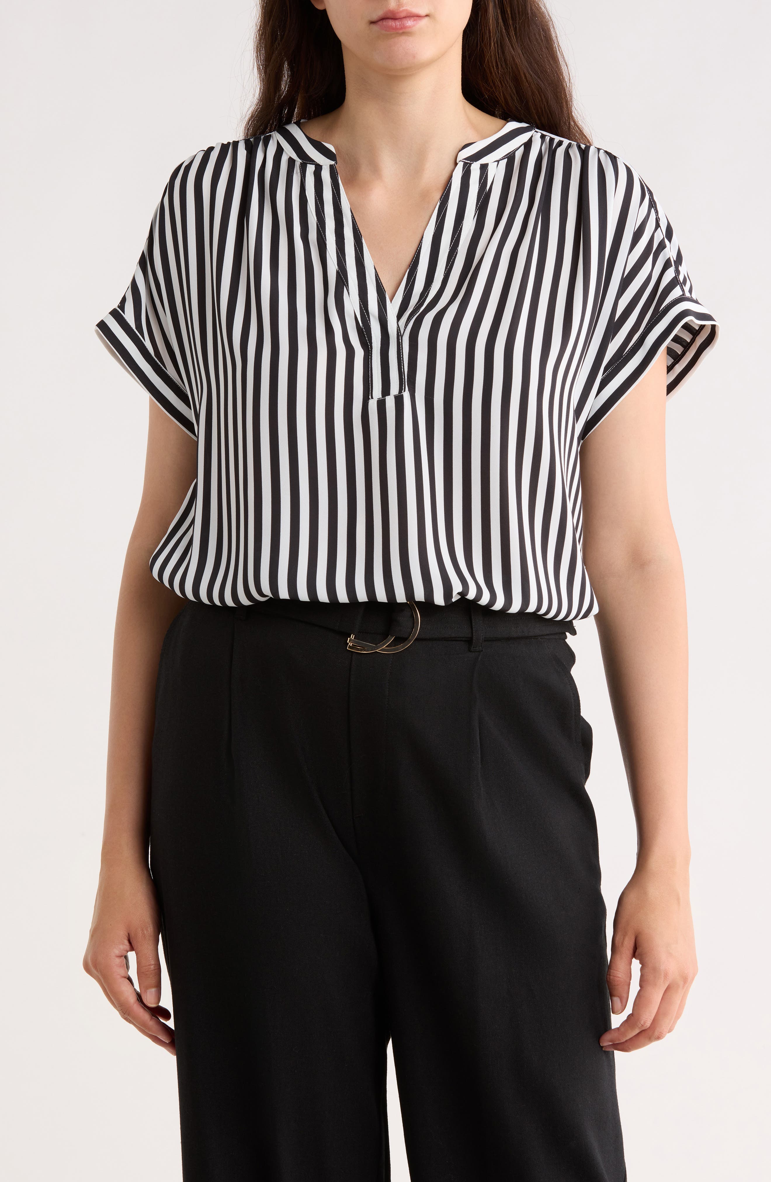 Gemma + Jane V-Neck Popover Top