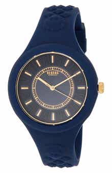 VERSUS Versace Fire Island Silicone Strap Watch, 39mm