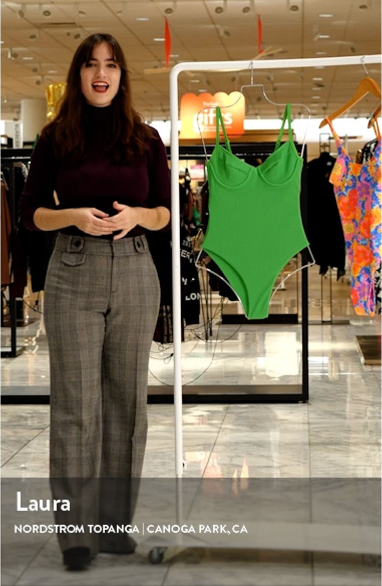 Ribbed Underwire One-Piece Swimsuit, sales video thumbnail