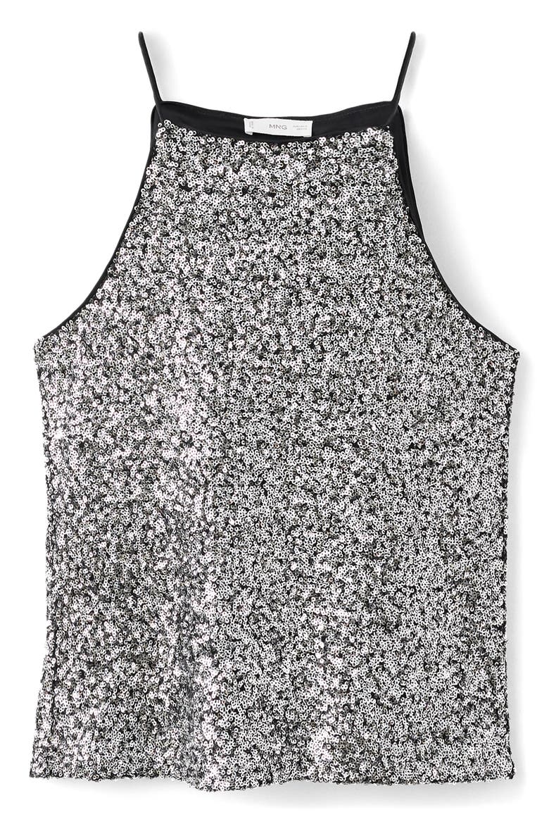 Sequin Tank, Alternate, color, SILVER