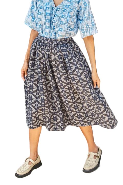 Riri Below the Knee Pull-on Skirt