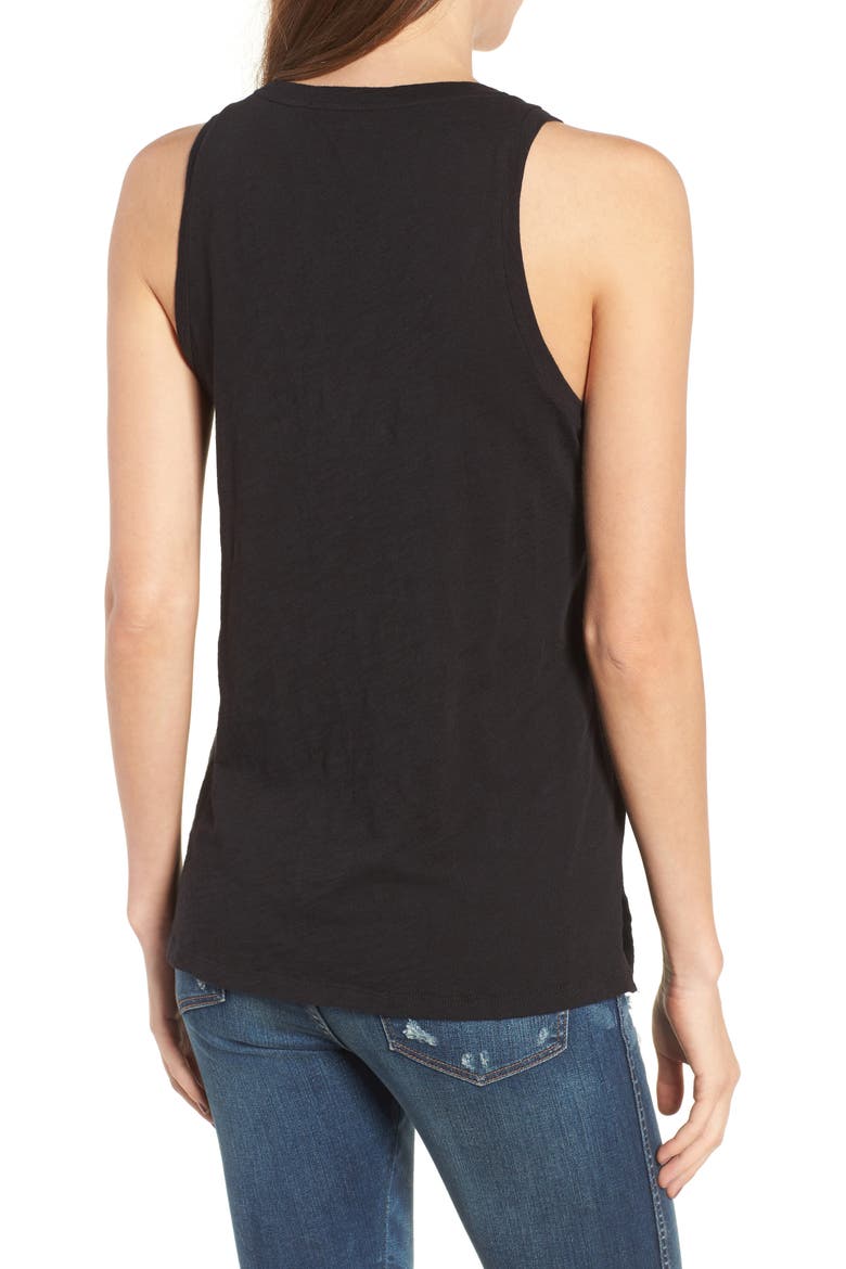 Whisper Cotton Tank, Alternate, color, TRUE BLACK