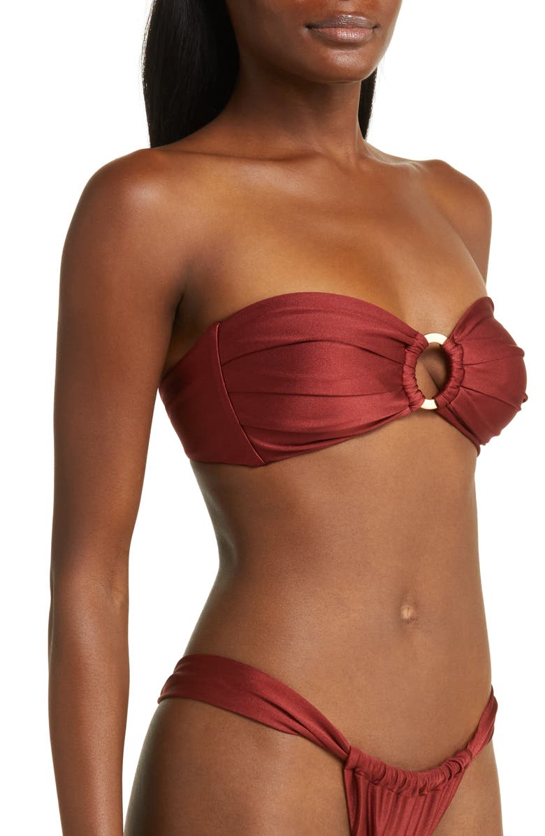 Kulani Kinis Strapless O-Ring Bikini Top, Alternate, color, 