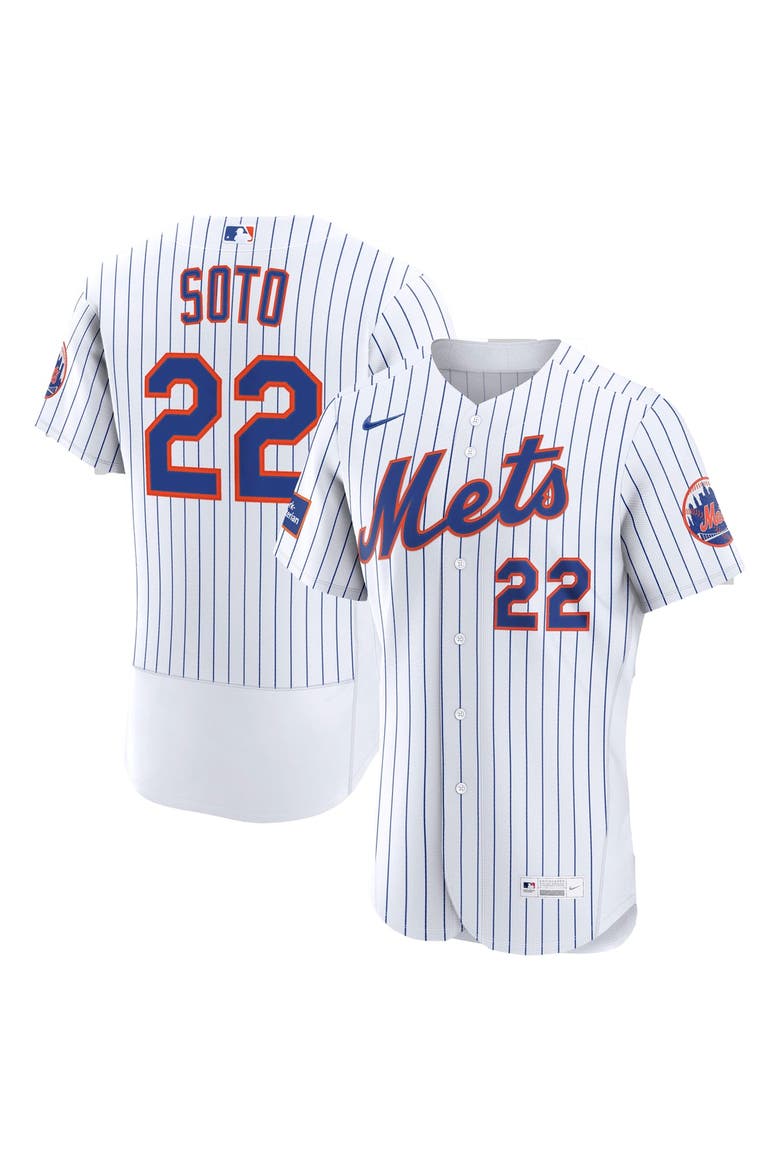 Men's Nike Juan Soto White New York Mets Home Authentic Sponsor Patch Jersey, Main, color, White