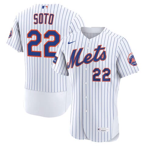 Men's Nike Juan Soto White New York Mets Home Authentic Sponsor Patch Jersey