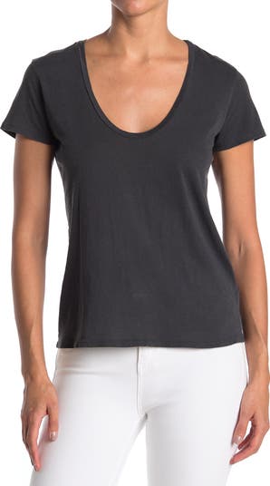 James Perse Scoop Neck Cotton Tee | Nordstrom