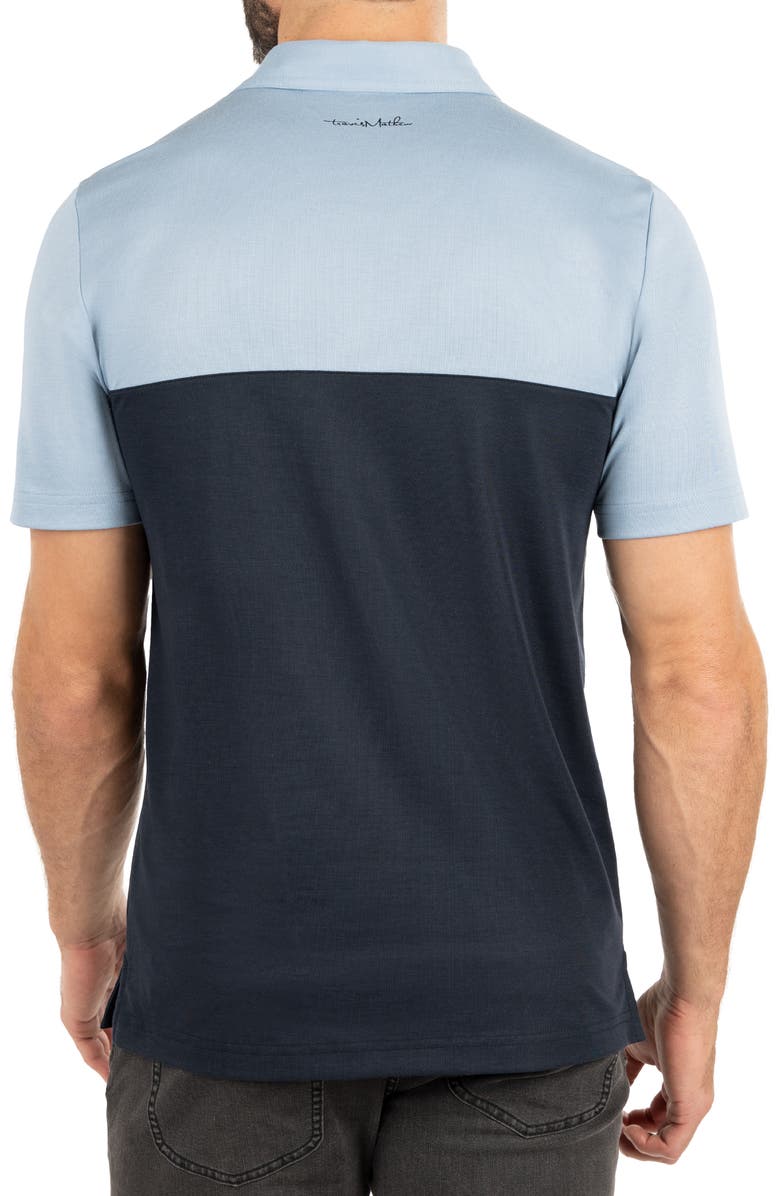 TravisMathew Chock a Block Polo, Alternate, color, Faded Denim