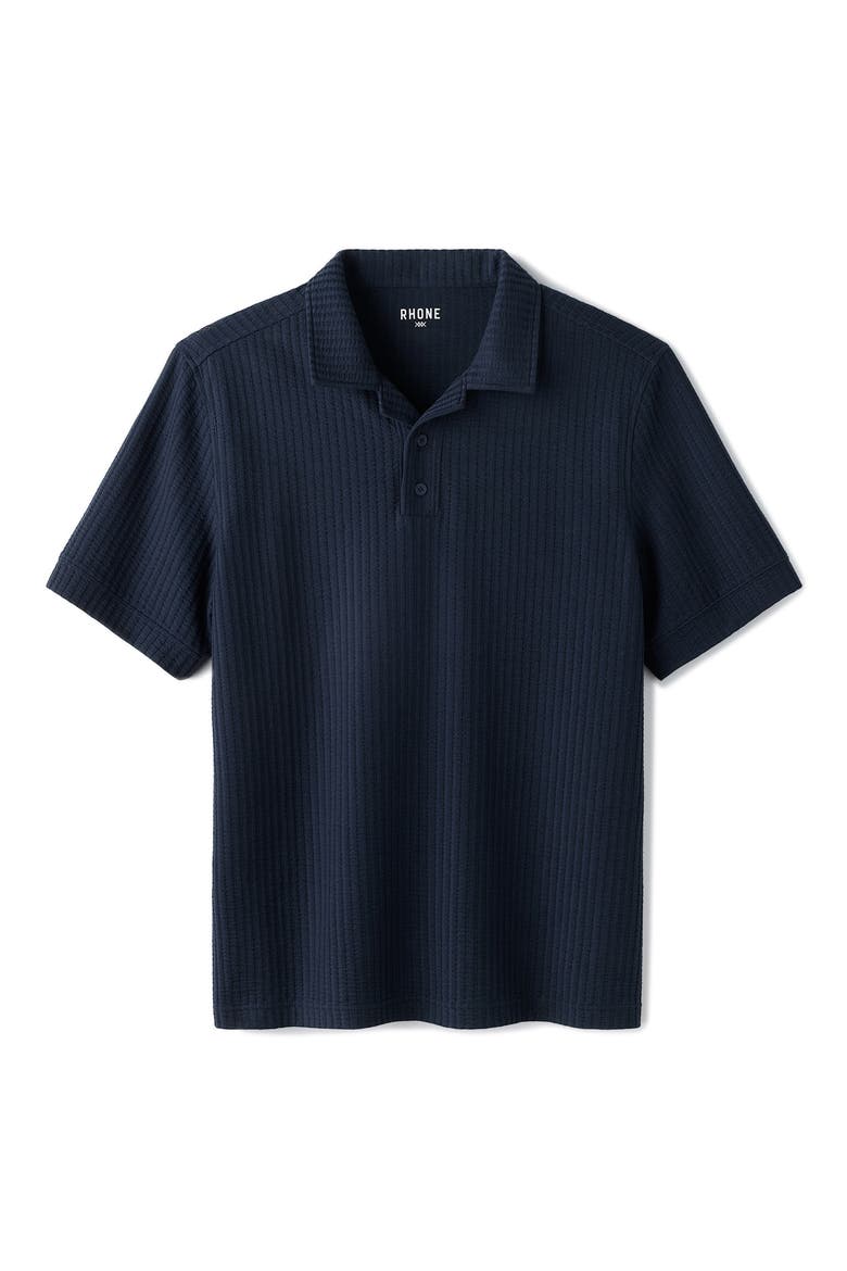 Casual Seersucker Polo, Alternate, color, TRUE NAVY