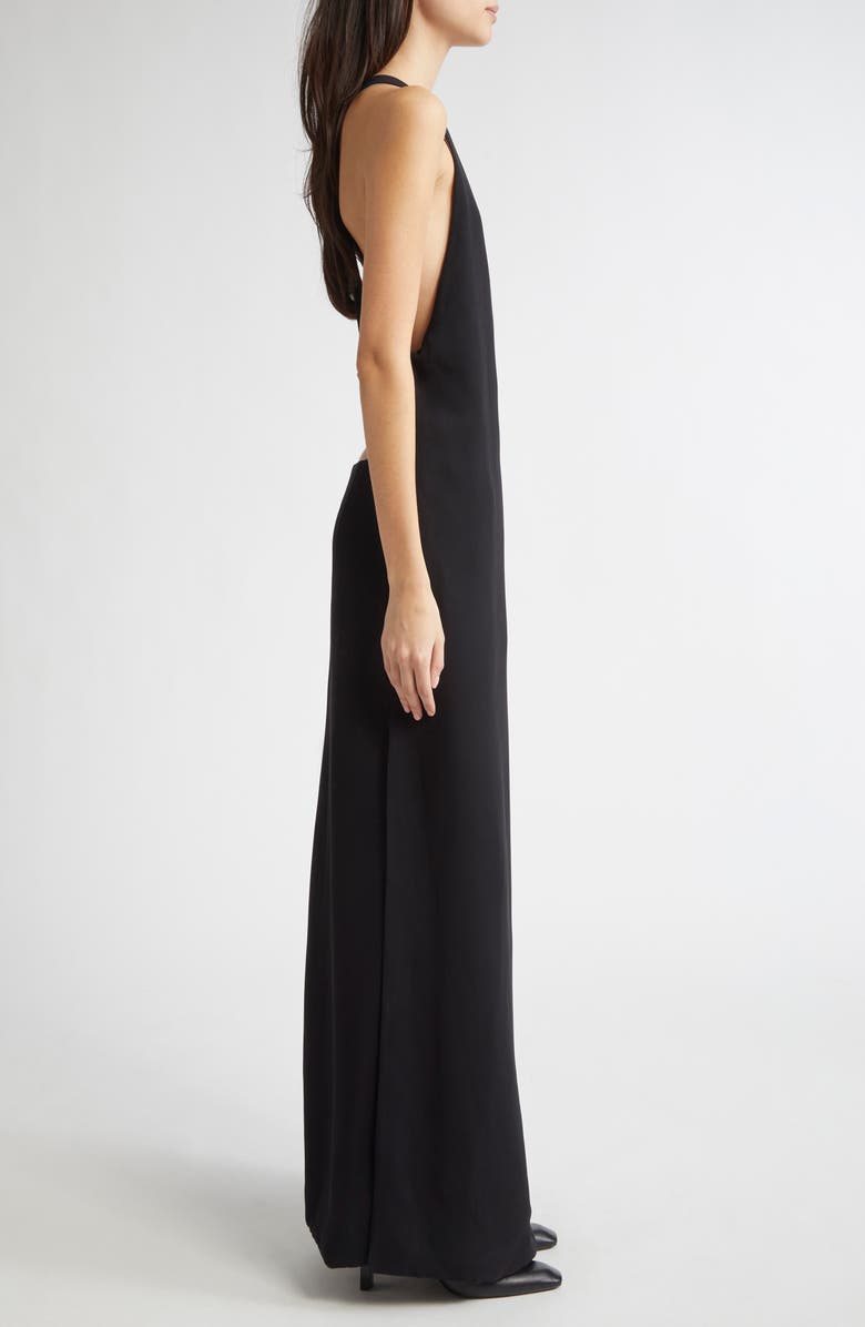 TOTEME Racerback Evening Dress, Alternate, color, Black