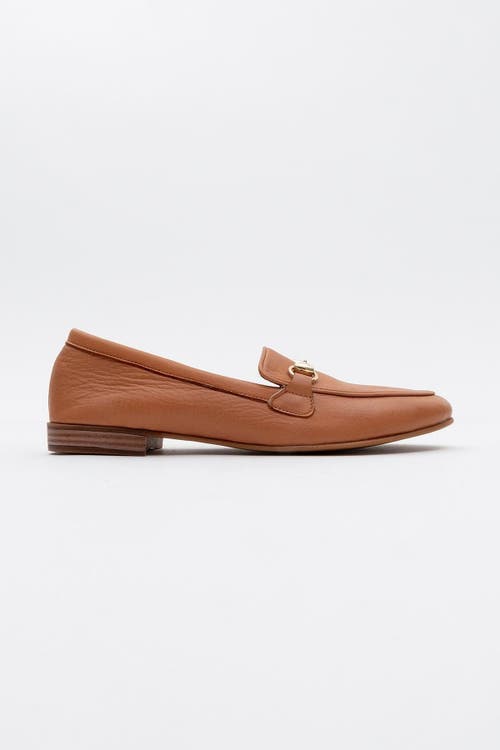 Forever & Always Shoes Rory Leather Bit Loafer In Orange Leather