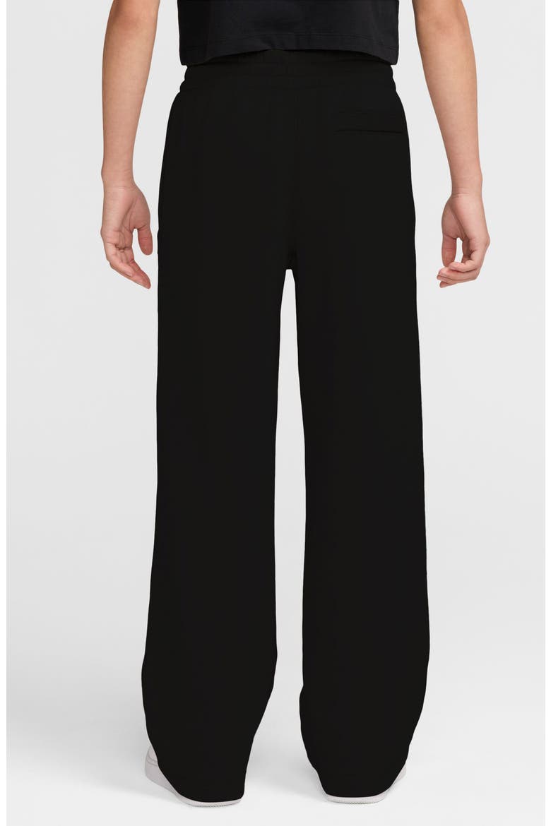 Kids' Sportswear Club Open Hem Pants, Alternate, color, 010 BLACK/ANTHRACITE