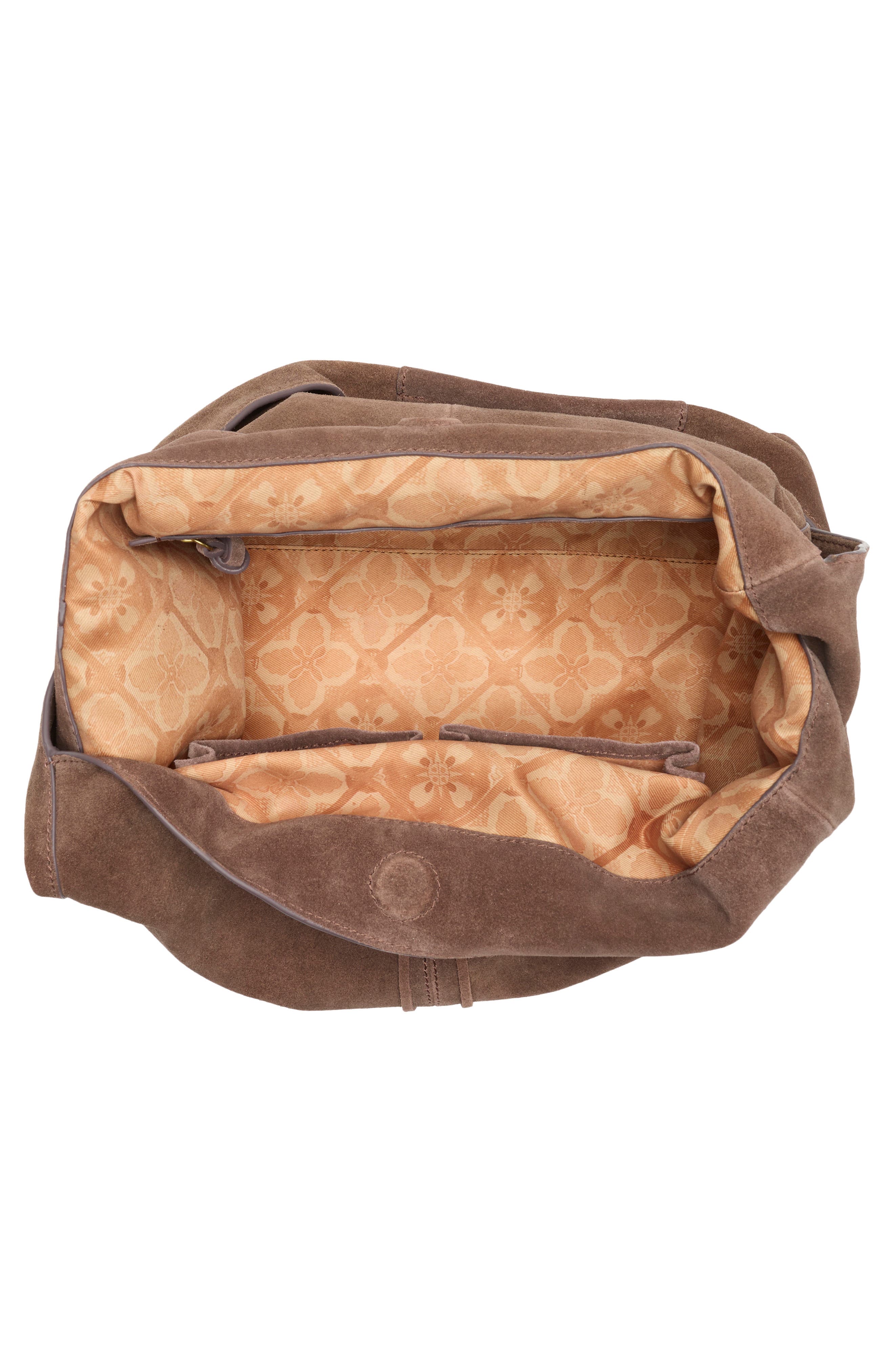 Lucky Brand Clem Leather Hobo Bag, Alternate, color, Dark Cappucino