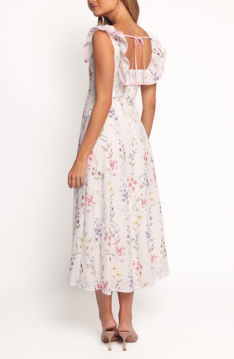 Petal & Pup Lucille Floral Print Midi Dress, Alternate, color, 