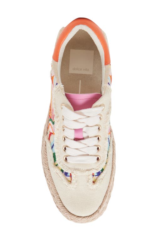 Dolce Vita Fredy Platform Sneaker In Floral Multi Canvas