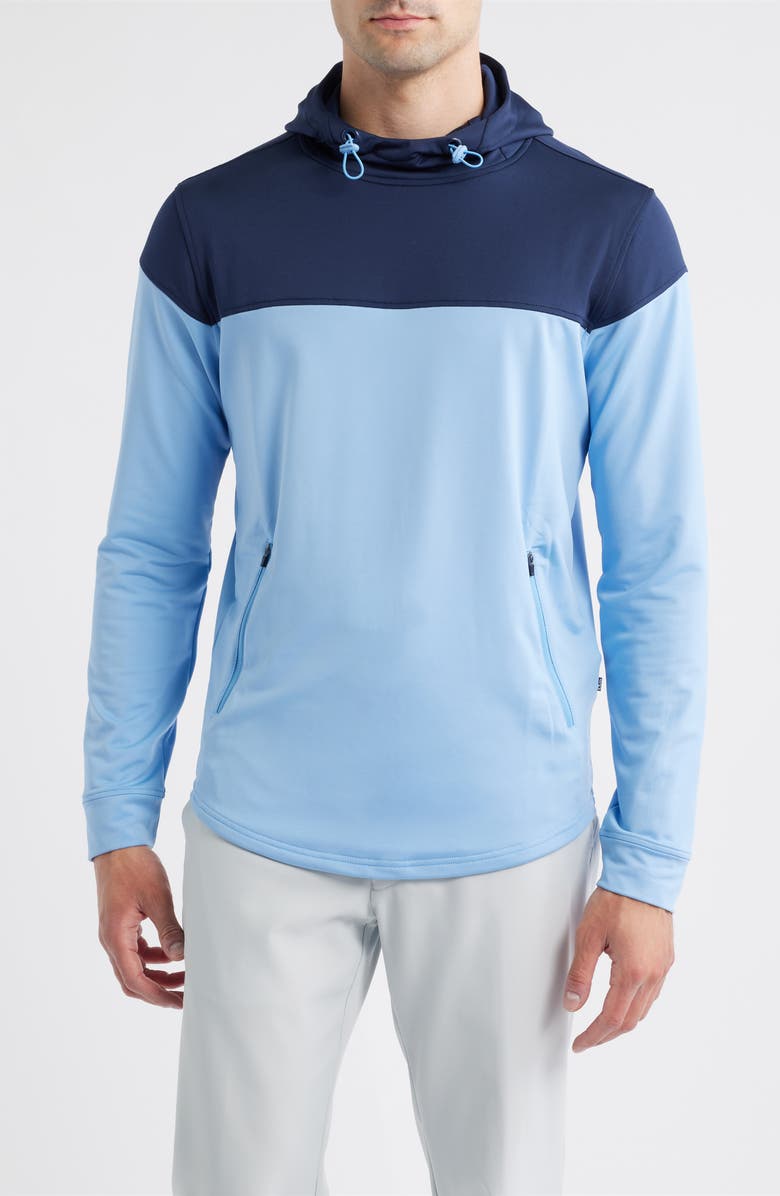 Swannies Yorobe Colorblock Golf Hoodie, Main, color, Periwinkle