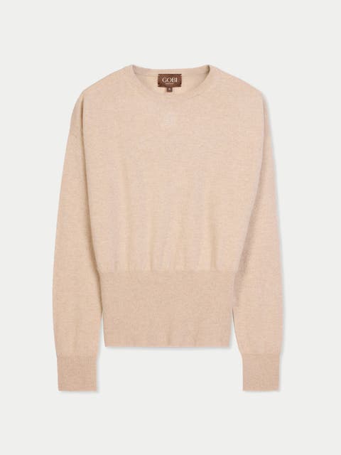 Cashmere Cinched-waist Sweater