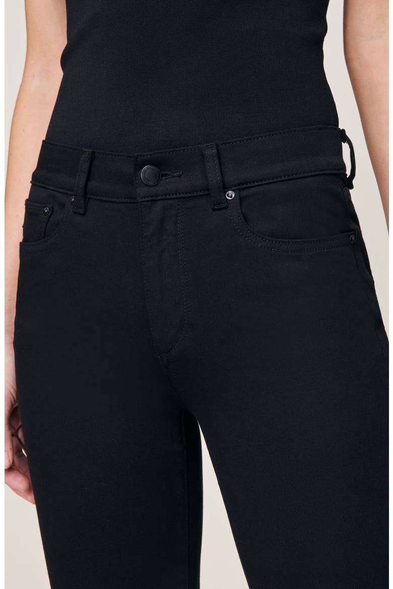 Mara Instasculpt™ Straight Mid Rise Jeans, Alternate, color, BLACK