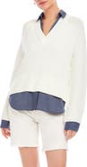 FIFTEEN TWENTY Carrie Mixed Media Sweater