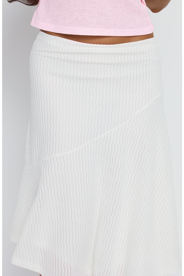 Adrea Asymmetric Midi Skirt, Alternate, color, WHITE
