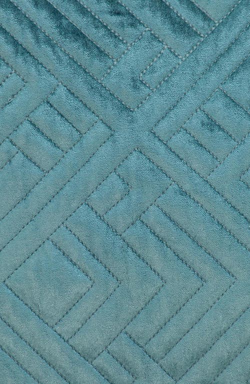 Parkland Collection Tufted Velvet Decorative Pillow In Teal
