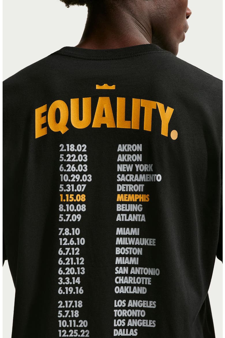 LeBron 'Honor the King' Graphic T-Shirt, Alternate, color, BLACK
