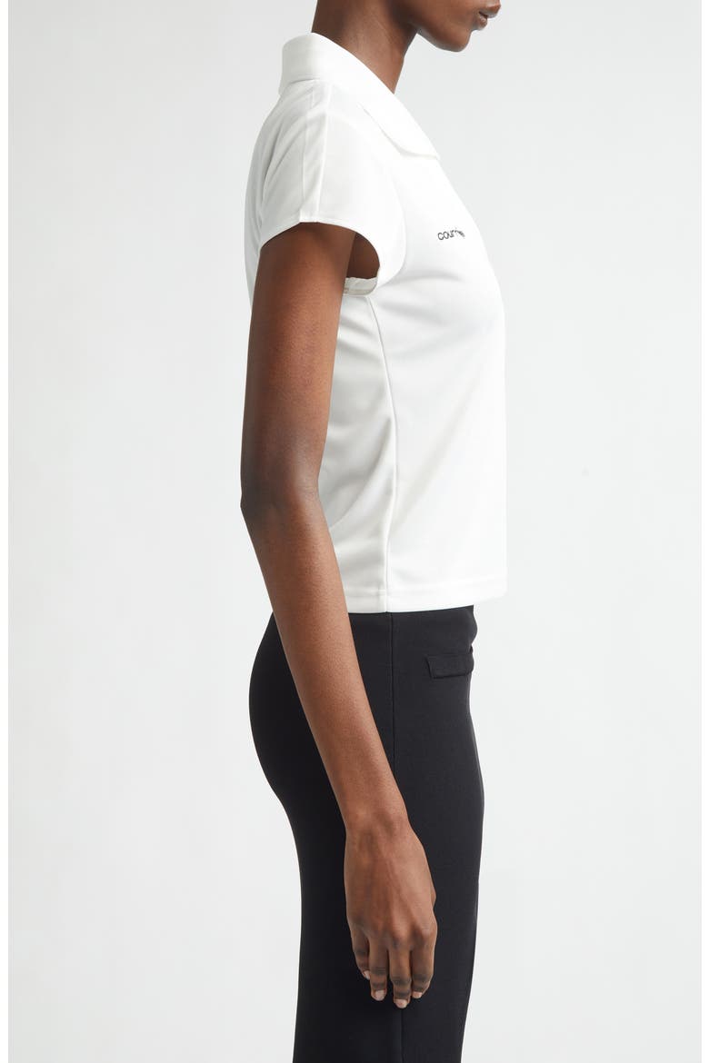 Sports Crop Logo Polo, Alternate, color, HERITAGE WHITE
