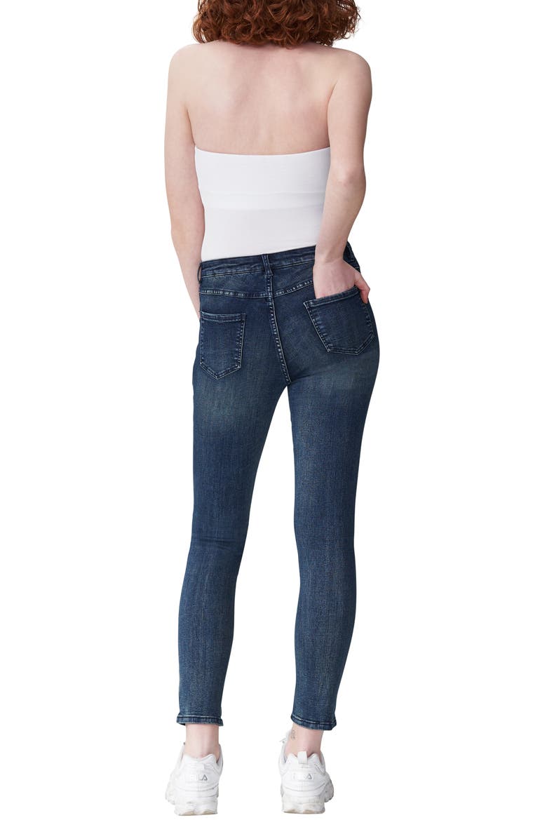 Universal Standard Seine Skinny Jeans, Alternate, color, Distressed Blue