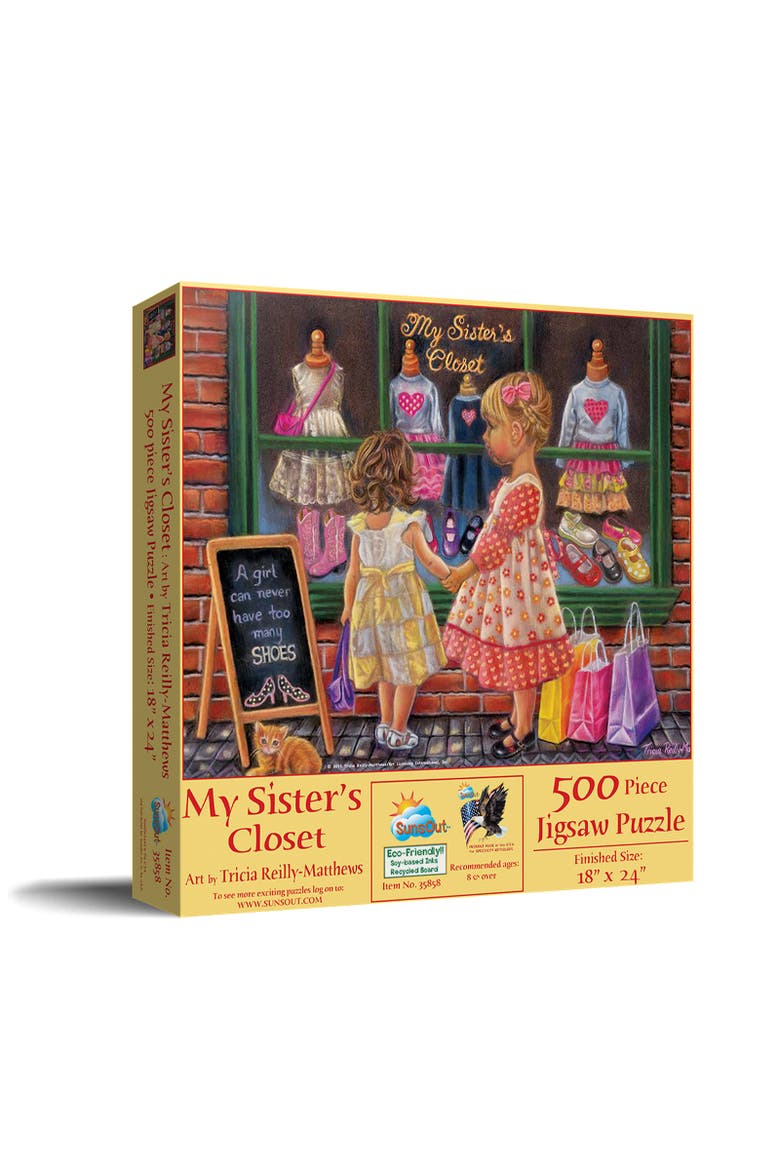 My Sister's Closet 500 piece Jigsaw Puzzle for Adults, Main, color, Multicolor