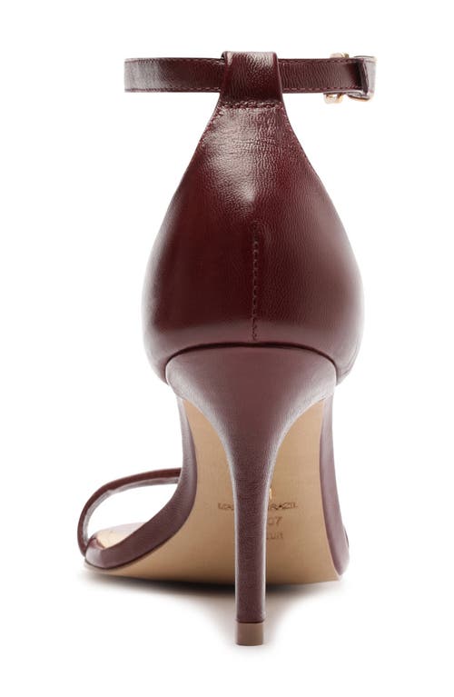 Arezzo Isabelli Ankle Strap Sandal In Burgundy
