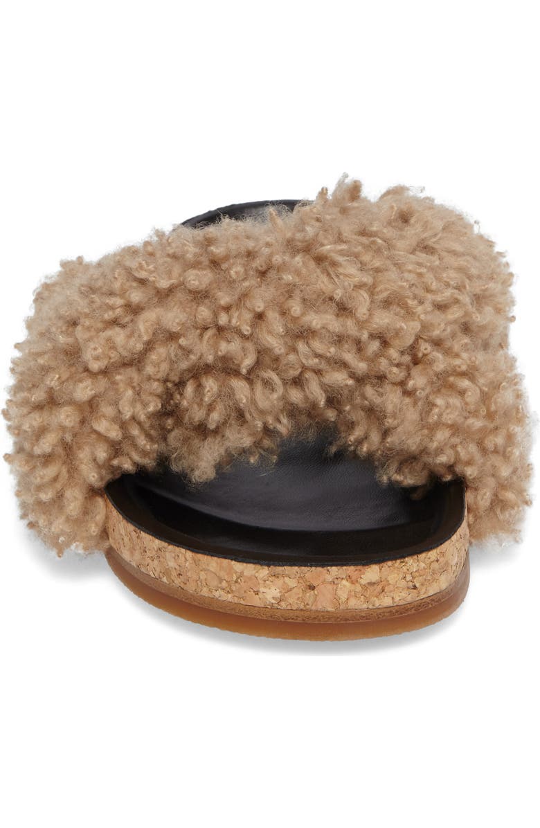 Chloé Kerenn Genuine Shearling Sandal, Alternate, color,