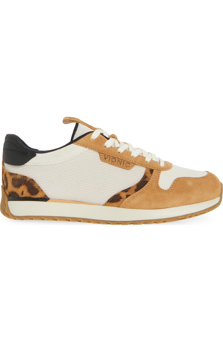 Vionic Monarch Sneaker, Alternate, color, Ivory/ Leopard