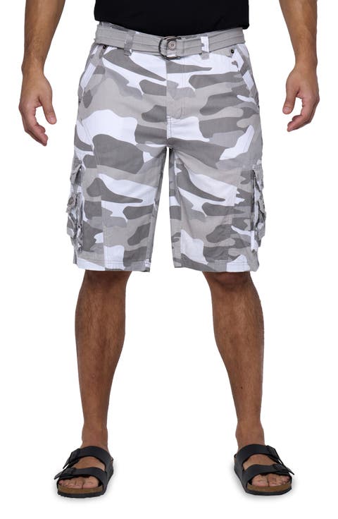 Belted Snap Detail Cargo Pants (Regular, Big & Tall)