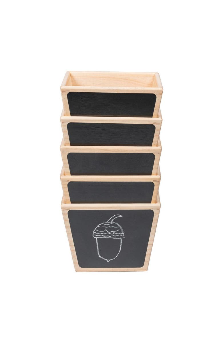 Polydron Wooden Sorting Pots - Set of 5, Main, color, Beige