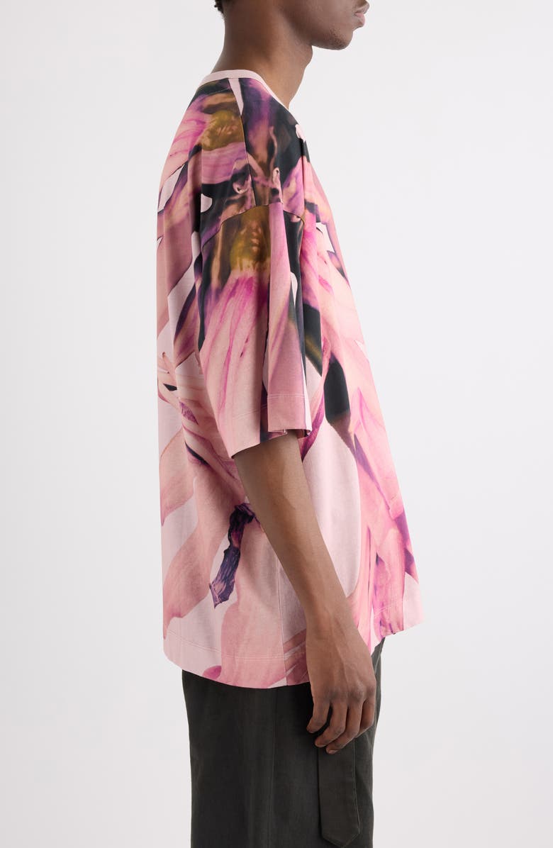 Dries Van Noten Hein Floral T-Shirt, Alternate, color, Pale Pink