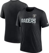 Nike Men's Nike Heather Black Las Vegas Raiders Team Tri-Blend T-Shirt