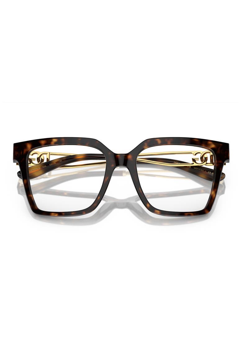 51mm Square Optical Glasses, Alternate, color, HAVANA / DEMO LENS