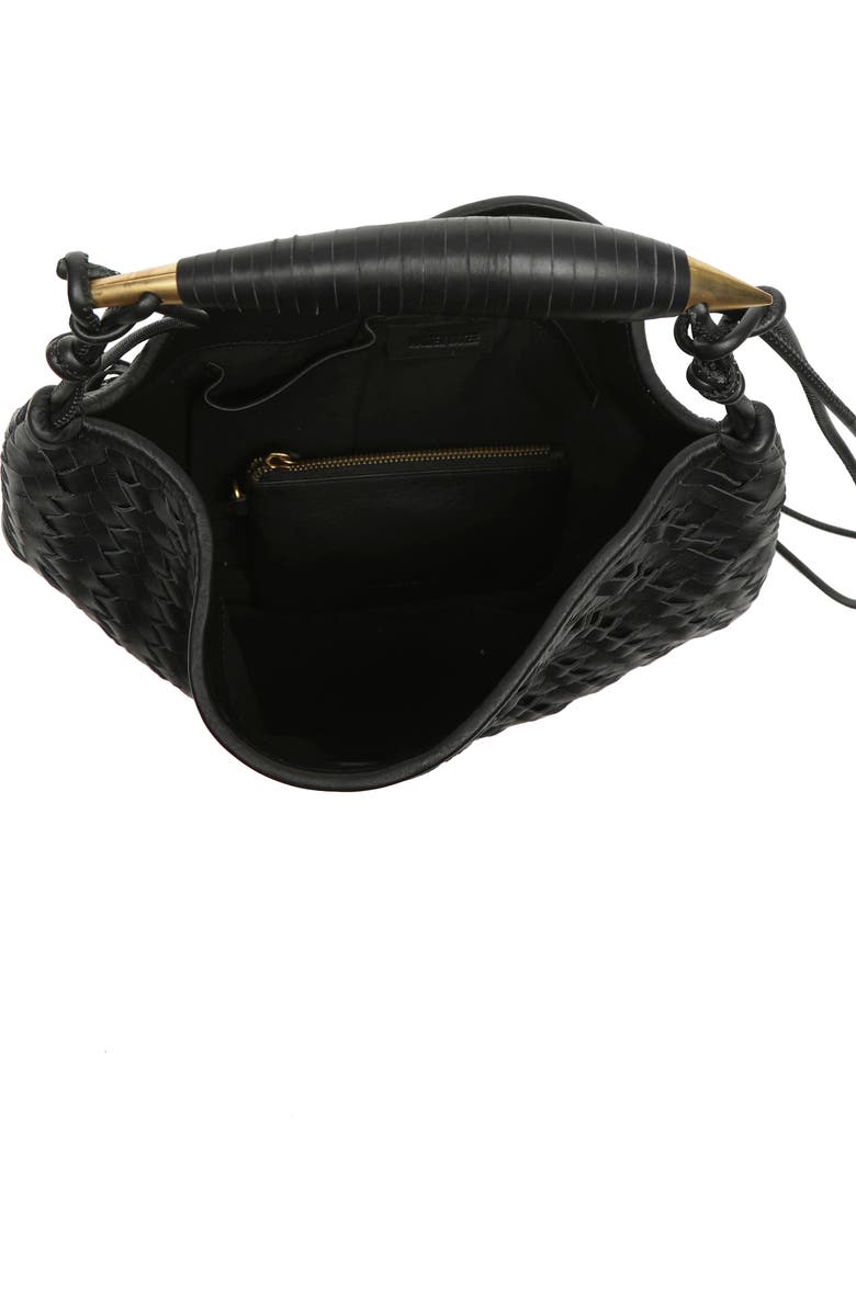 Walter Baker Hazel Woven Hobo Bag, Alternate, color, Black