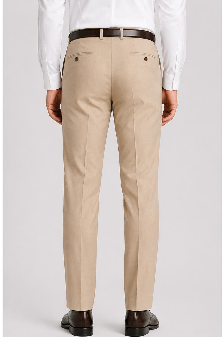 Enzo Slim Fit Wool Trousers, Alternate, color, BEIGE