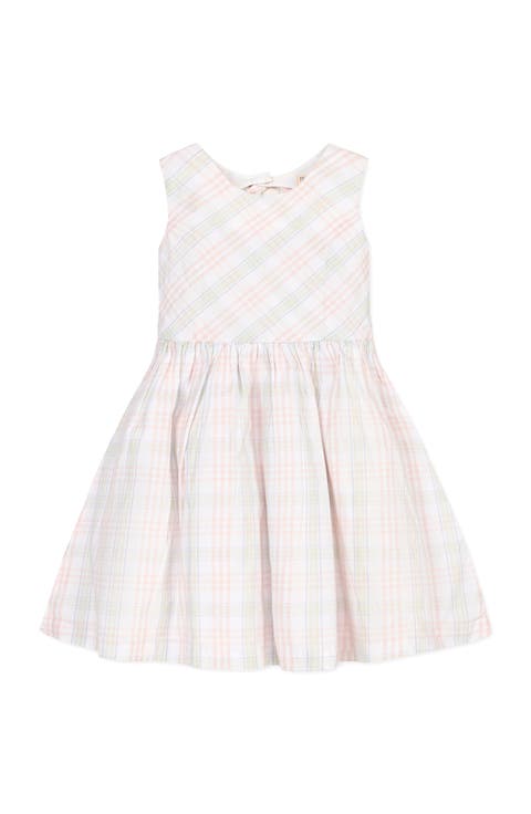 Kids' Organic Stretch Poplin Button Back Party Dress (Toddler, Little Kid and Big Kid)