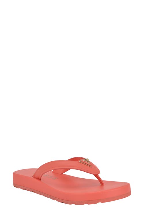 Guess Candry Flip Flop In Orange