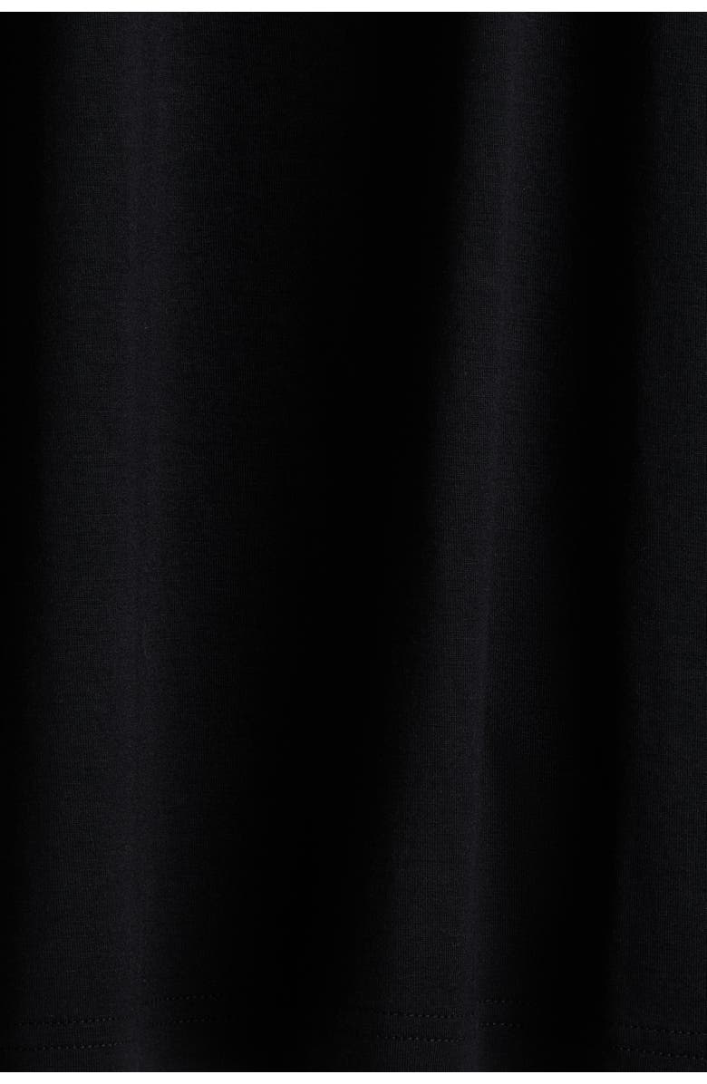 H&M Warming Regular Fit Long-sleeved T-shirt, Alternate, color, Black